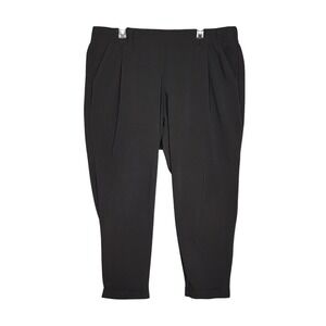 Torrid Plus Size Black Career Casual Pants Elastic Waist Pull On Size 2, 18/20